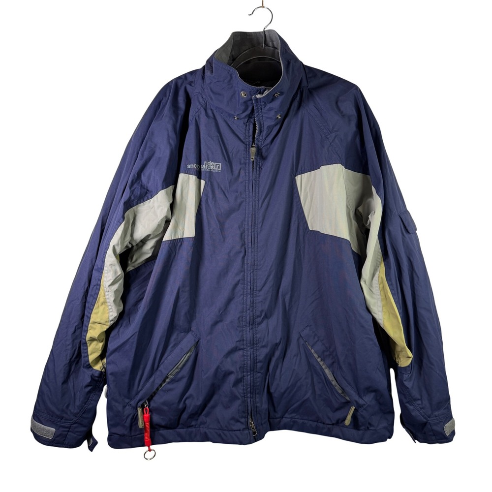 Ride Snowboards MTNdry Series‎ Jacket Nylon Navy Blue Grey XL Mens Snowboard Ski